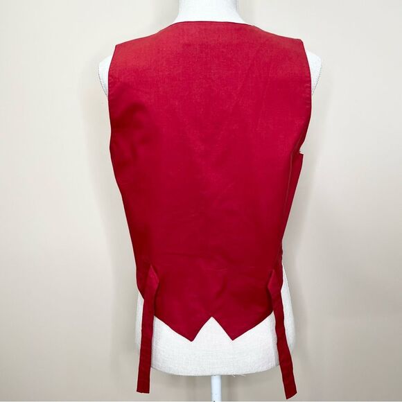 VTG 90s New Identity 100% Wool Embroidered Christmas Holiday Vest Small - Picture 11 of 11